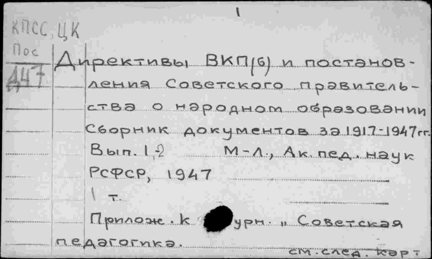 ﻿КПСС, ЦК
Пос л
ар.ект.лаВы В.И.П pj М ПОСТЭНОВ -лениз Советского.......о р эвитед ь -
с."вэ о народном.......ойравоВэниц
о к: у, м..еш о а З Э 1911.7.19А 7гг.
М ~Л
Рс<РСР